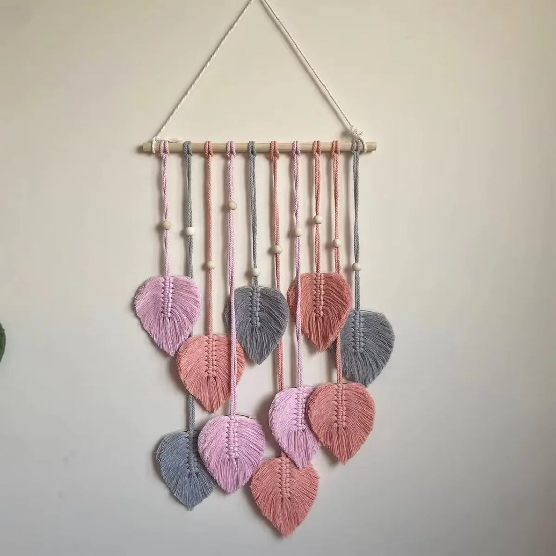 Green Leaf Macrame Wall Hanging