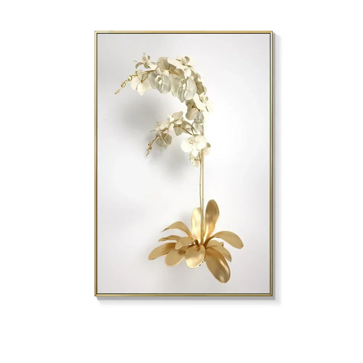 Scandinavian Gold Botanical Wall Art