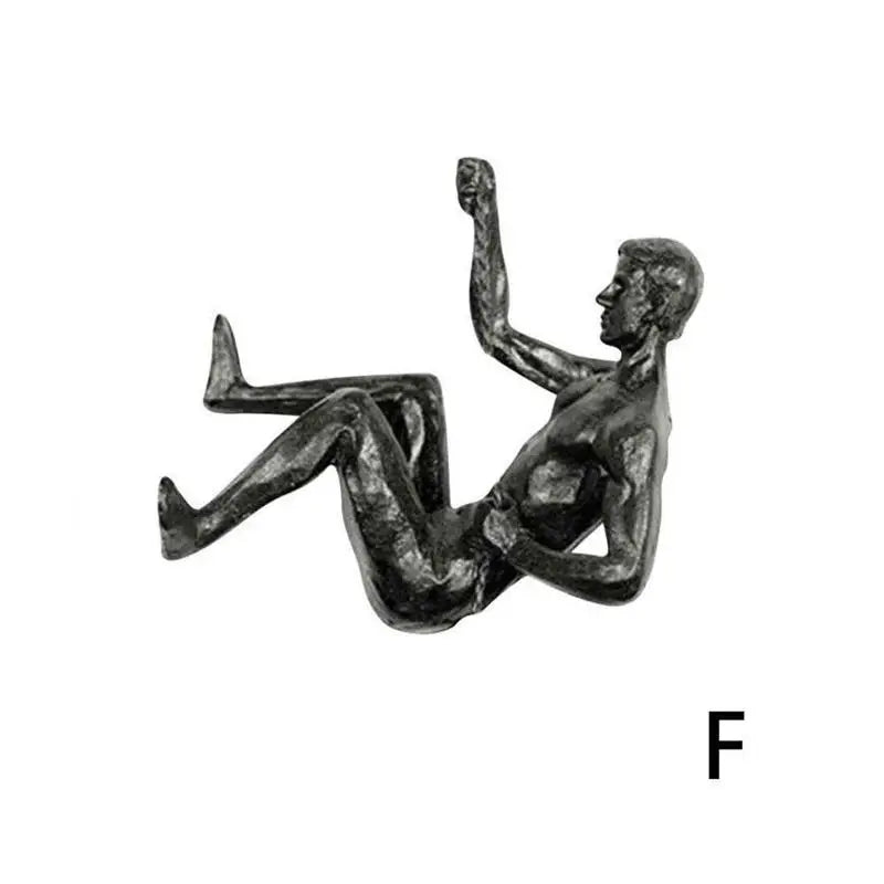 Rock Climber Resin Wall Sculpture