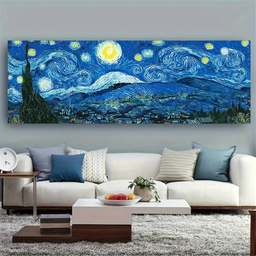 Vibrant “Starry Sky” Abstract Canvas Print