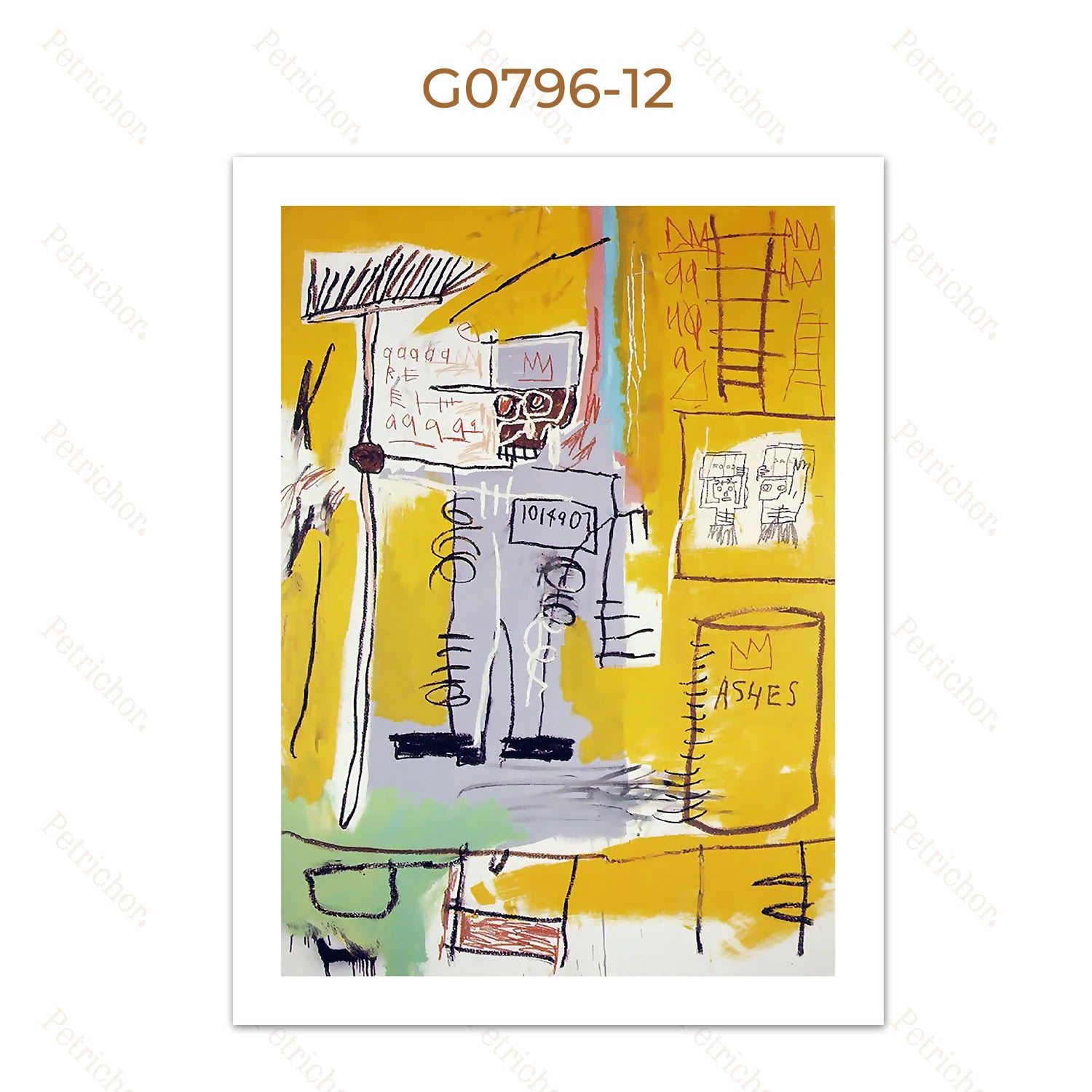 Jean Michel Graffiti Canvas Art