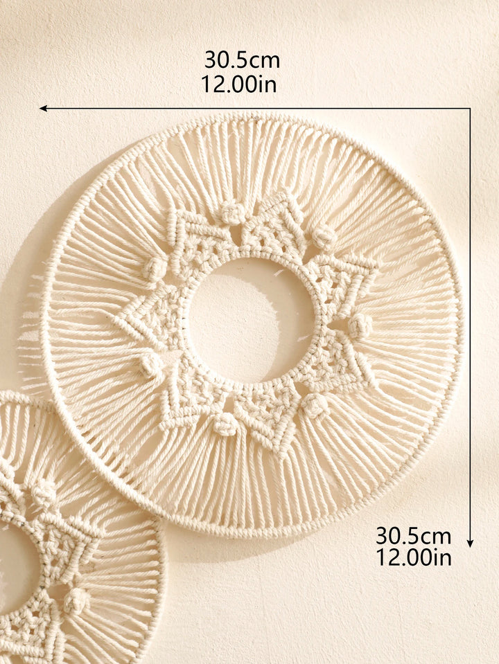 Handwoven Round Macrame Wall Hanging