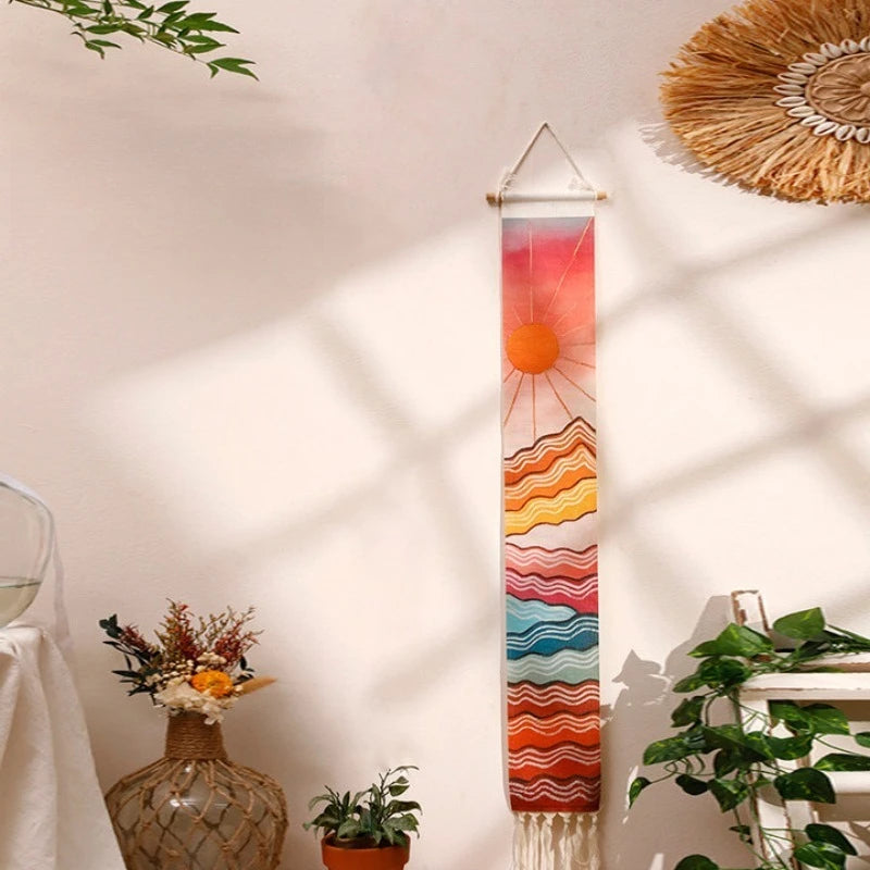 Boho Vertical Tassel Wall Tapestry