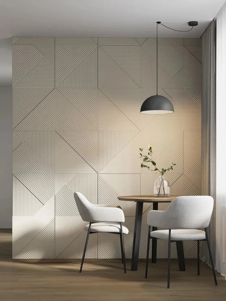4-Pack 3D Wave PVC Wall Panels