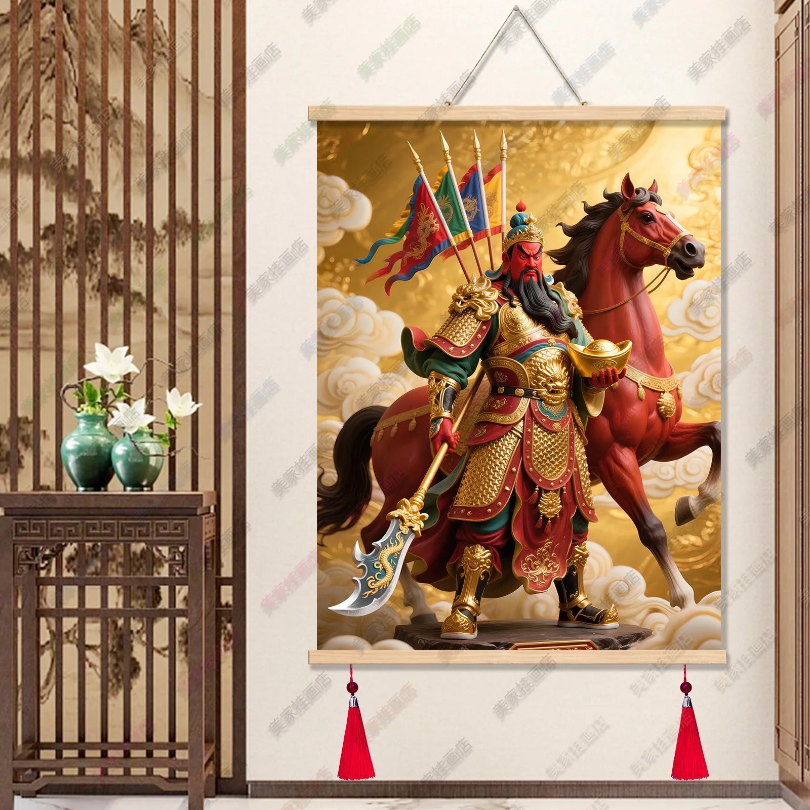 Multi-style Martial Saint Guan Yu Scroll Painting