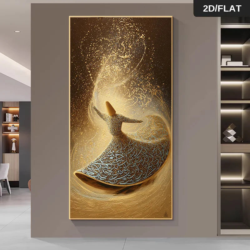 Abstract Whirling Dervish Canvas