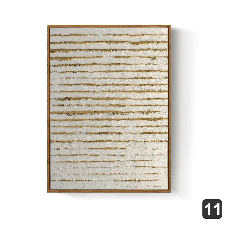 Nordic Gold Abstract Wall Art