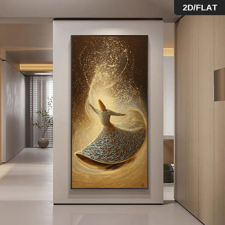 Abstract Whirling Dervish Canvas