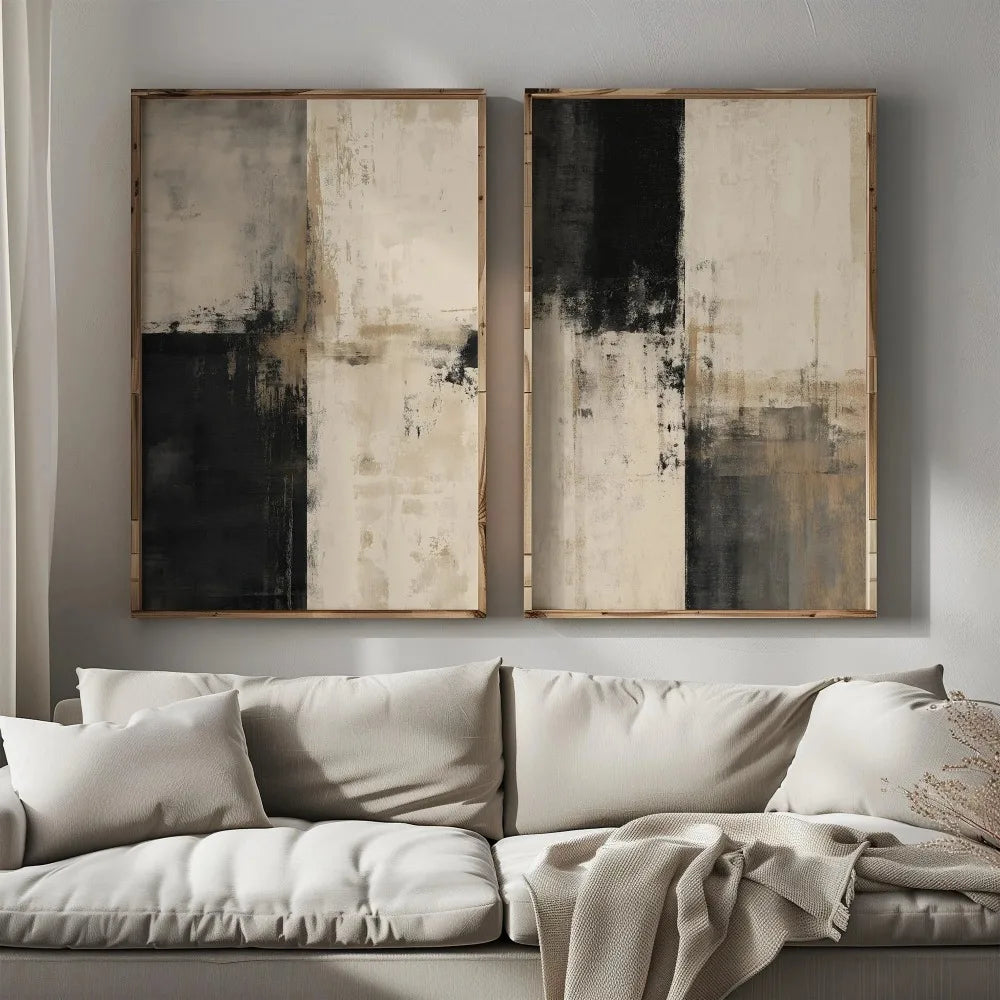 2PCS Wabi Sabi Mountain Canvas Set