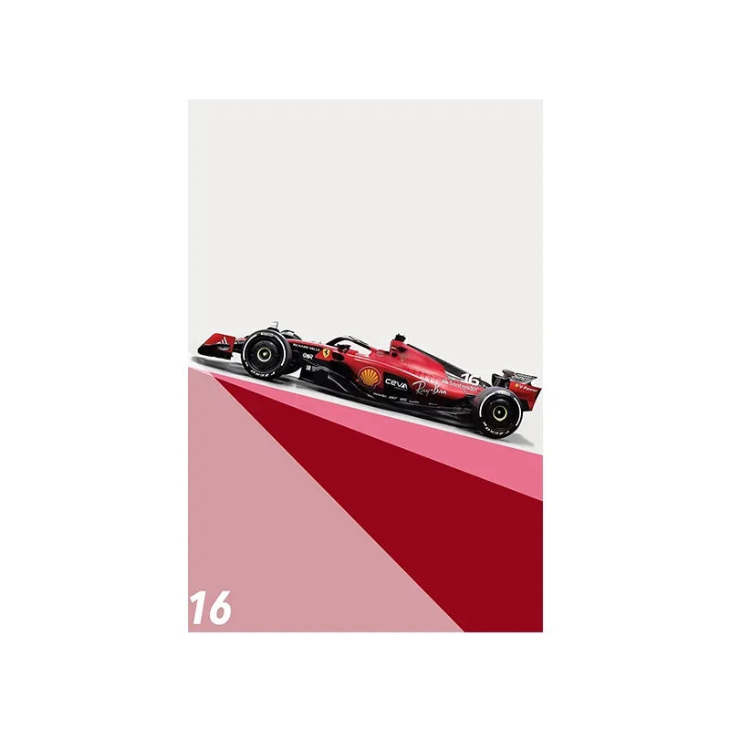 Formula 1 Race Car Canvas Poster