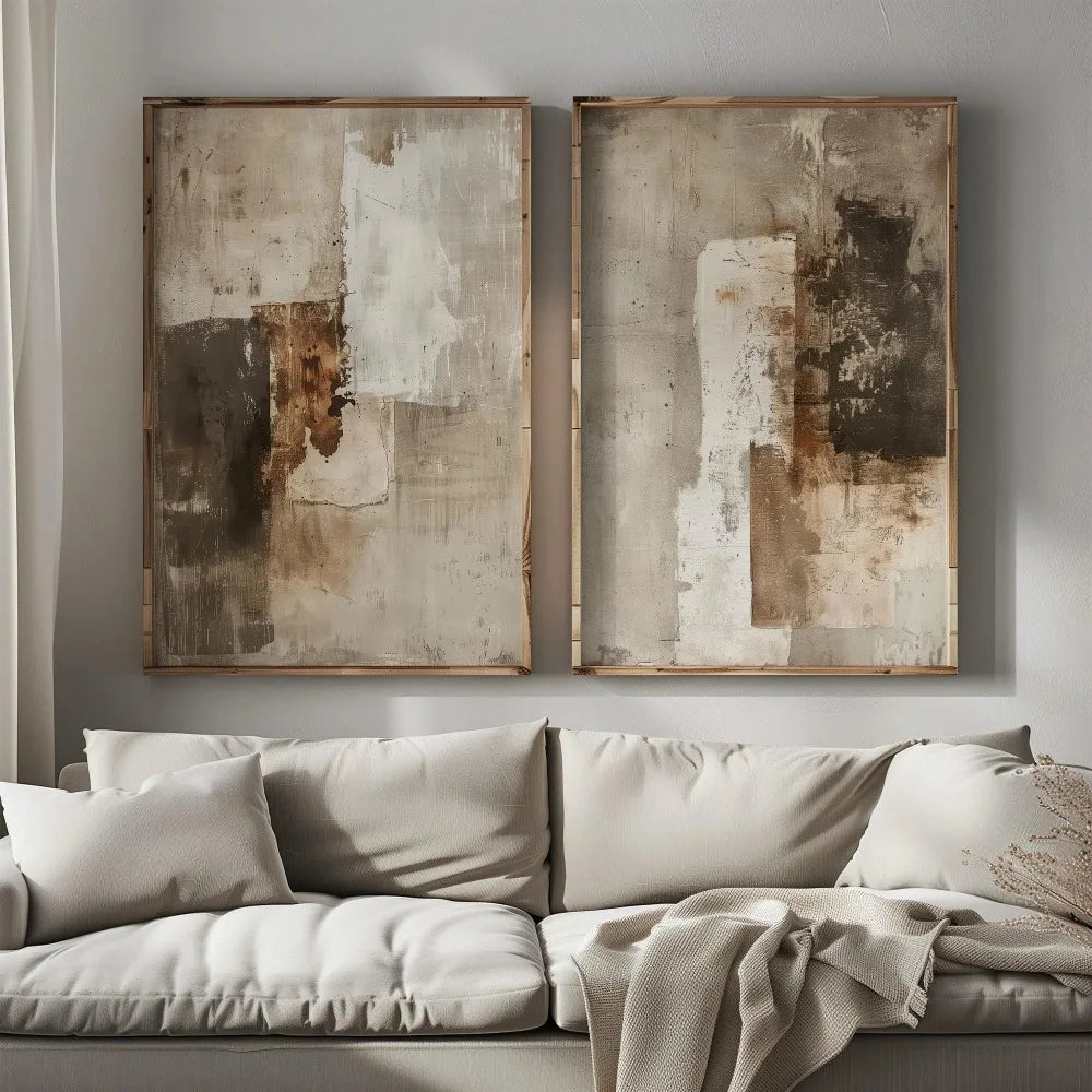 2PCS Wabi Sabi Mountain Canvas Set