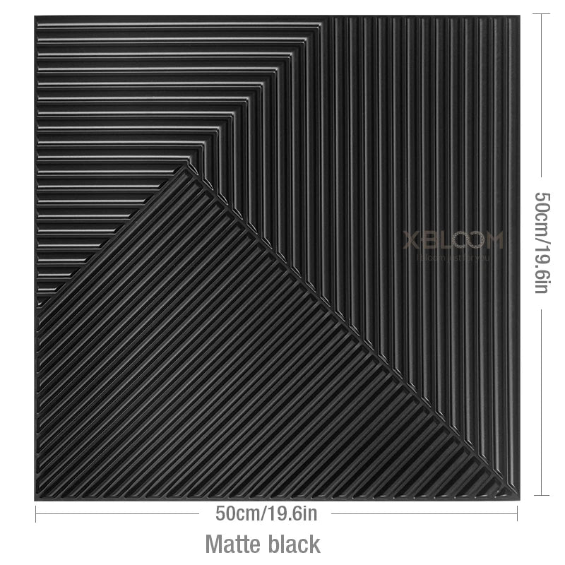 4-Pack 3D Wave PVC Wall Panels
