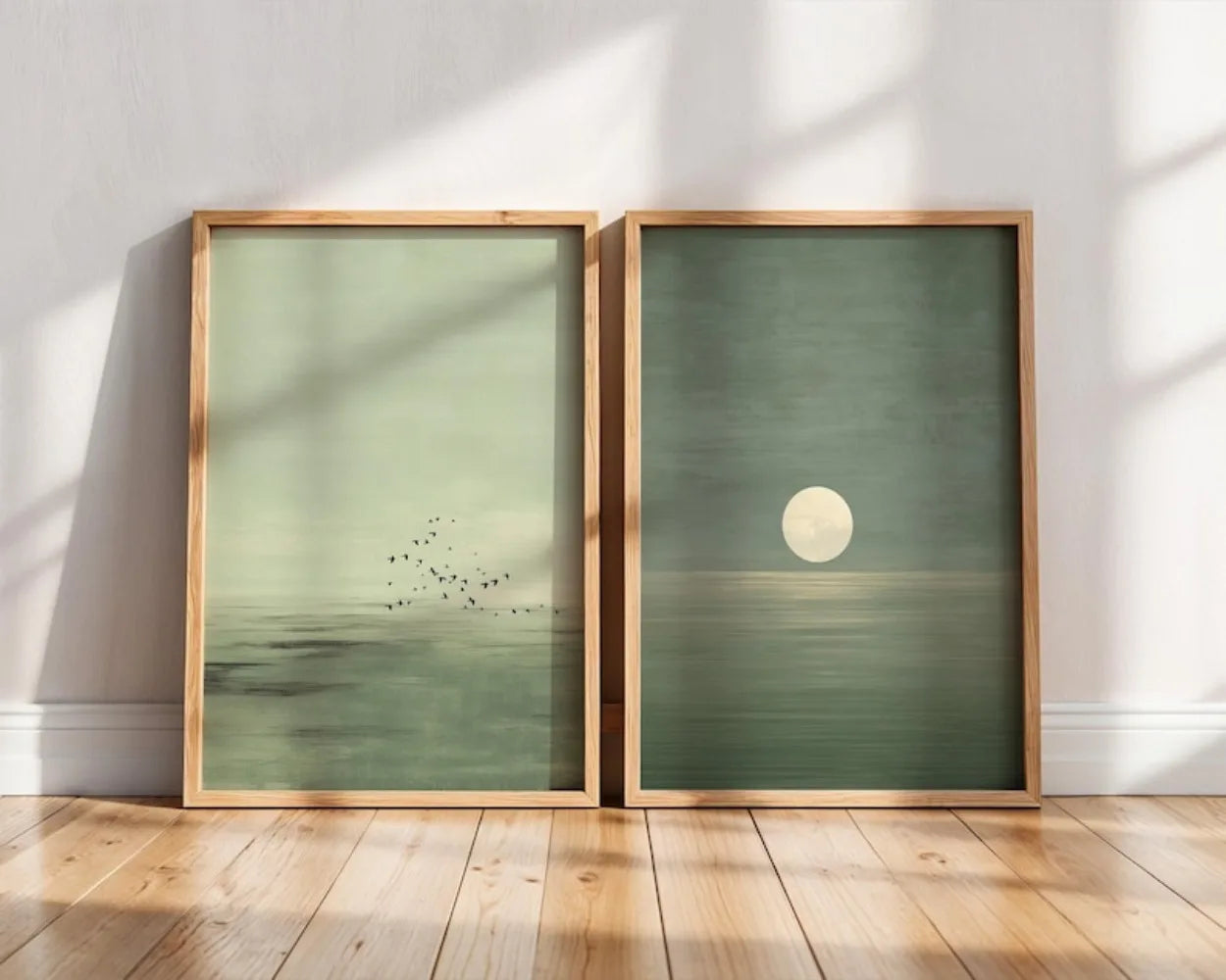 2PCS Japanese Sunset Zen Canvas Set