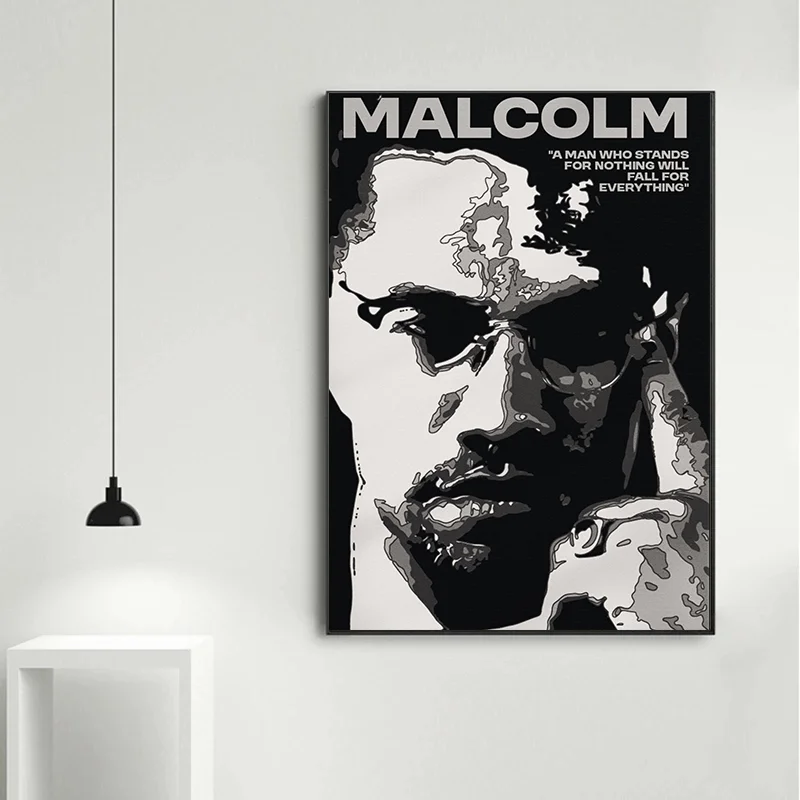 Black & White Portrait Canvas Poster