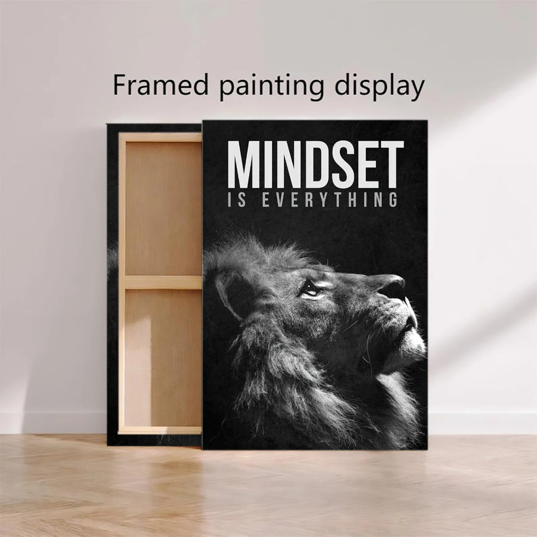 Motivational Lion Canvas Poster
