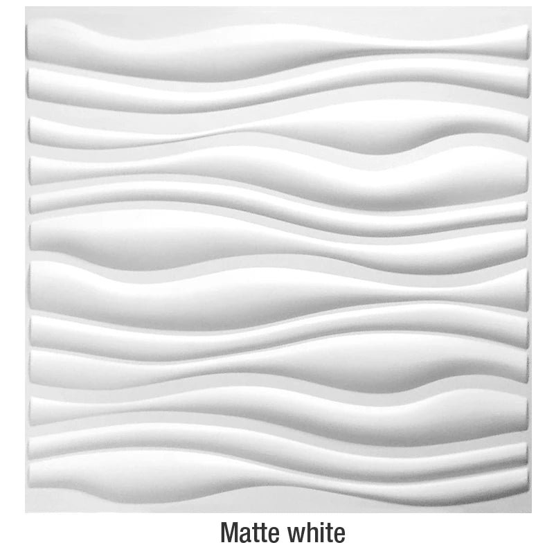 4-Pack 3D Wave PVC Wall Panels