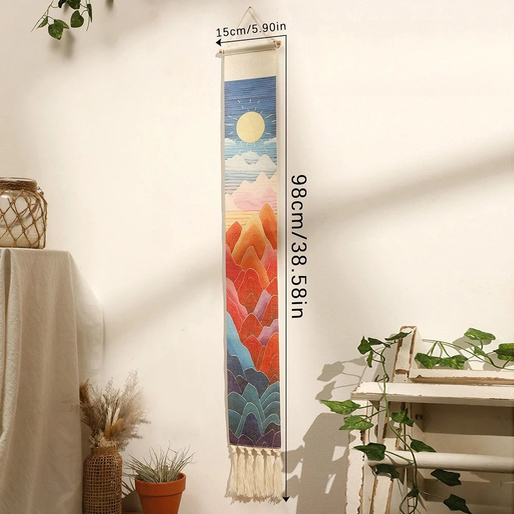 Boho Vertical Tassel Wall Tapestry