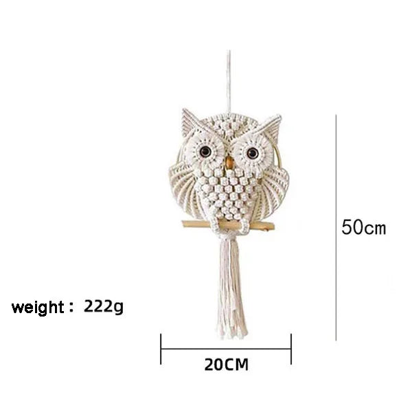 Owl Macrame Wall Hanging
