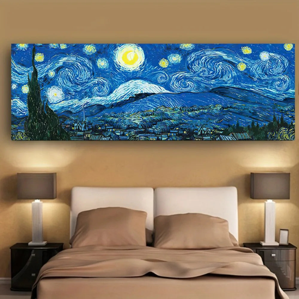 Vibrant “Starry Sky” Abstract Canvas Print