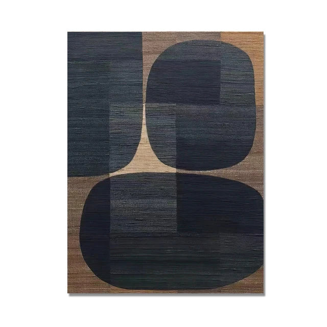 Retro Black Geometry Canvas Wall Art