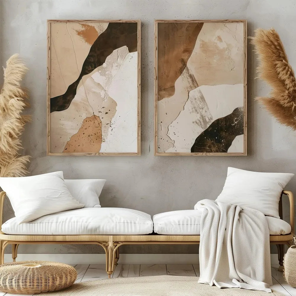 2PCS Wabi Sabi Mountain Canvas Set