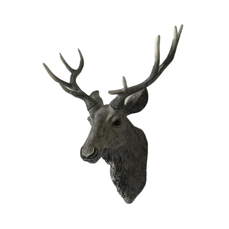 Handmade Resin Deer Head Wall Decoration