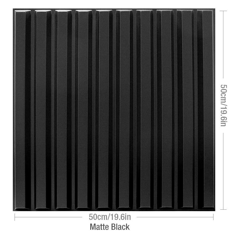 4-Pack 3D Wave PVC Wall Panels