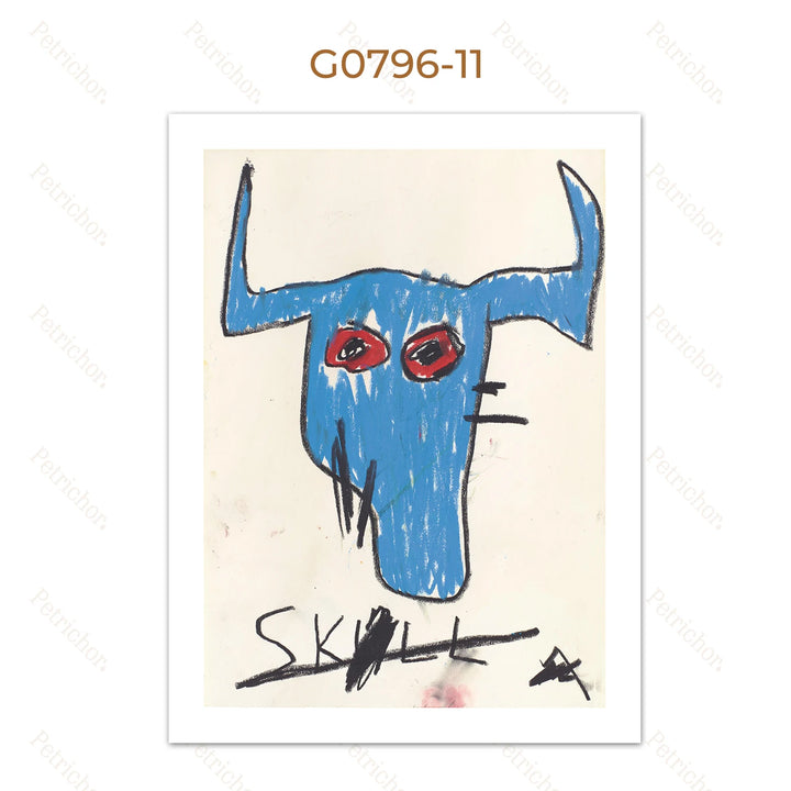 Jean Michel Graffiti Canvas Art