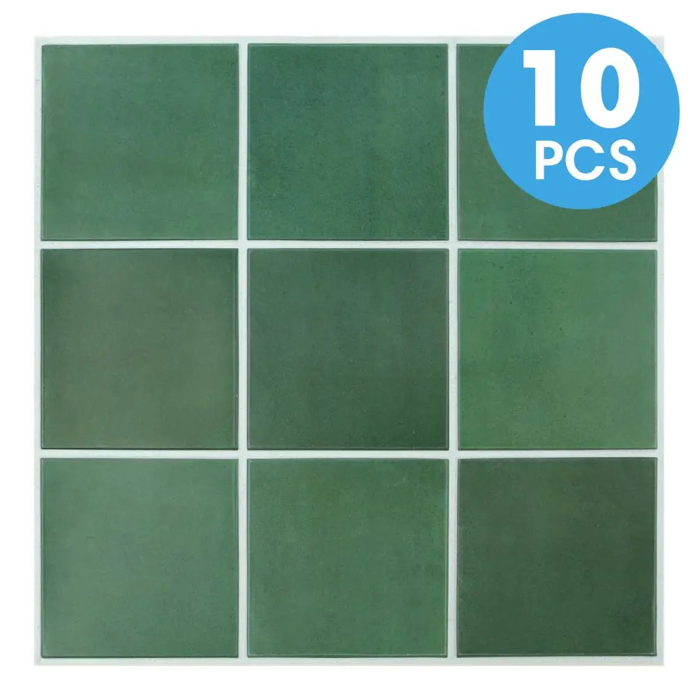 10PCS PVC Square Peel & Stick Wall Panels