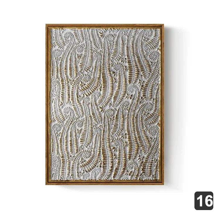 Nordic Gold Abstract Wall Art