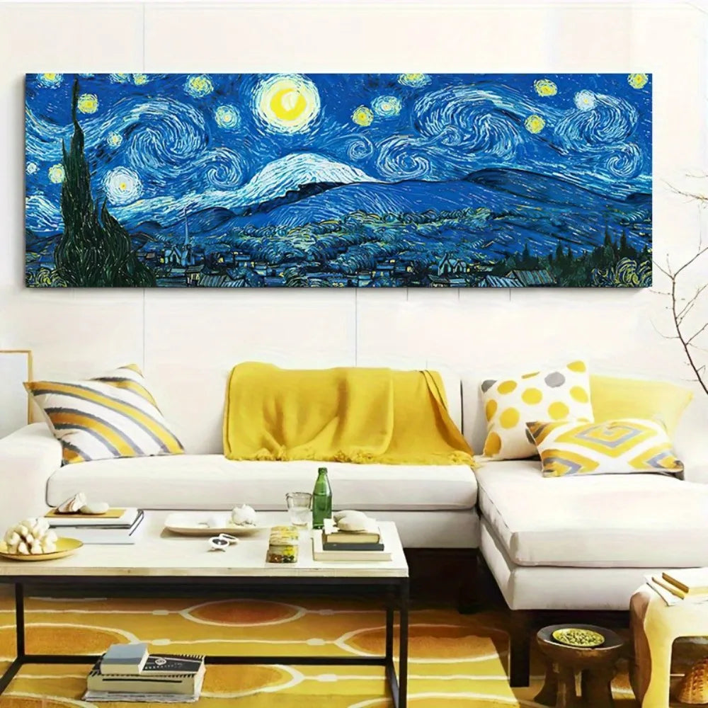 Vibrant “Starry Sky” Abstract Canvas Print