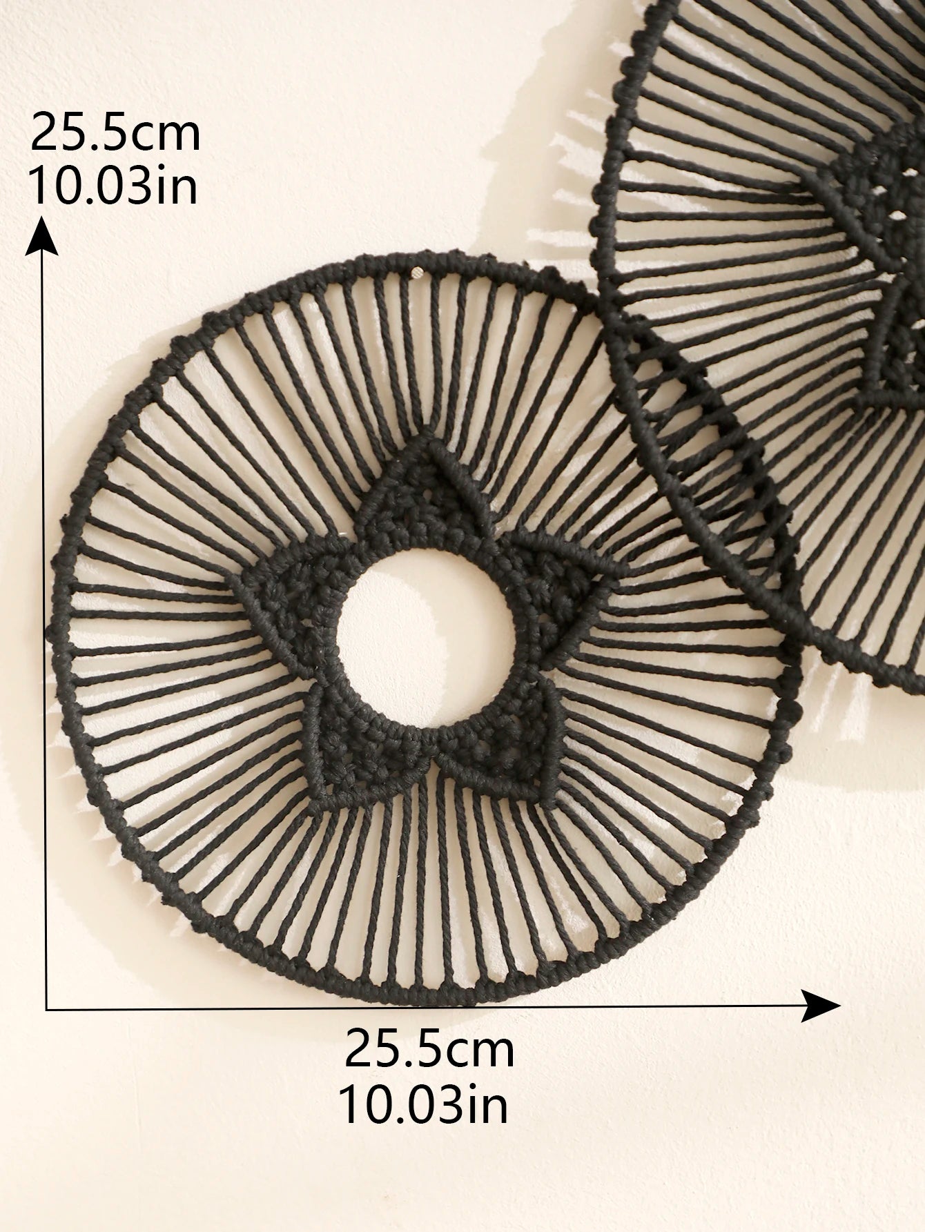 Handwoven Round Macrame Wall Hanging