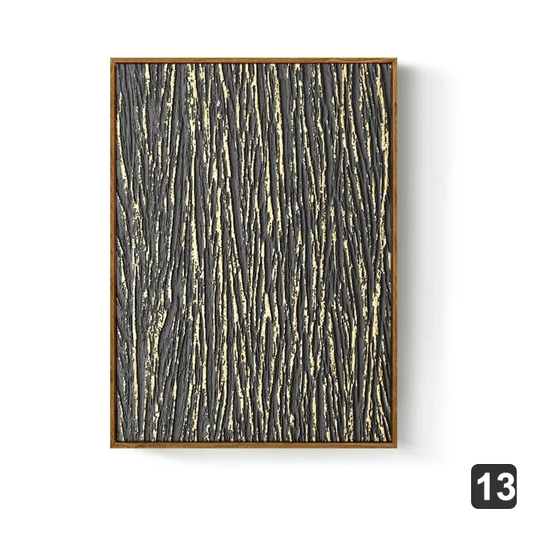 Nordic Gold Abstract Wall Art