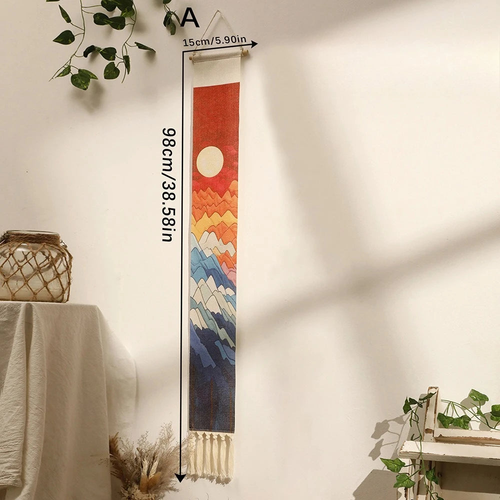 Boho Vertical Tassel Wall Tapestry