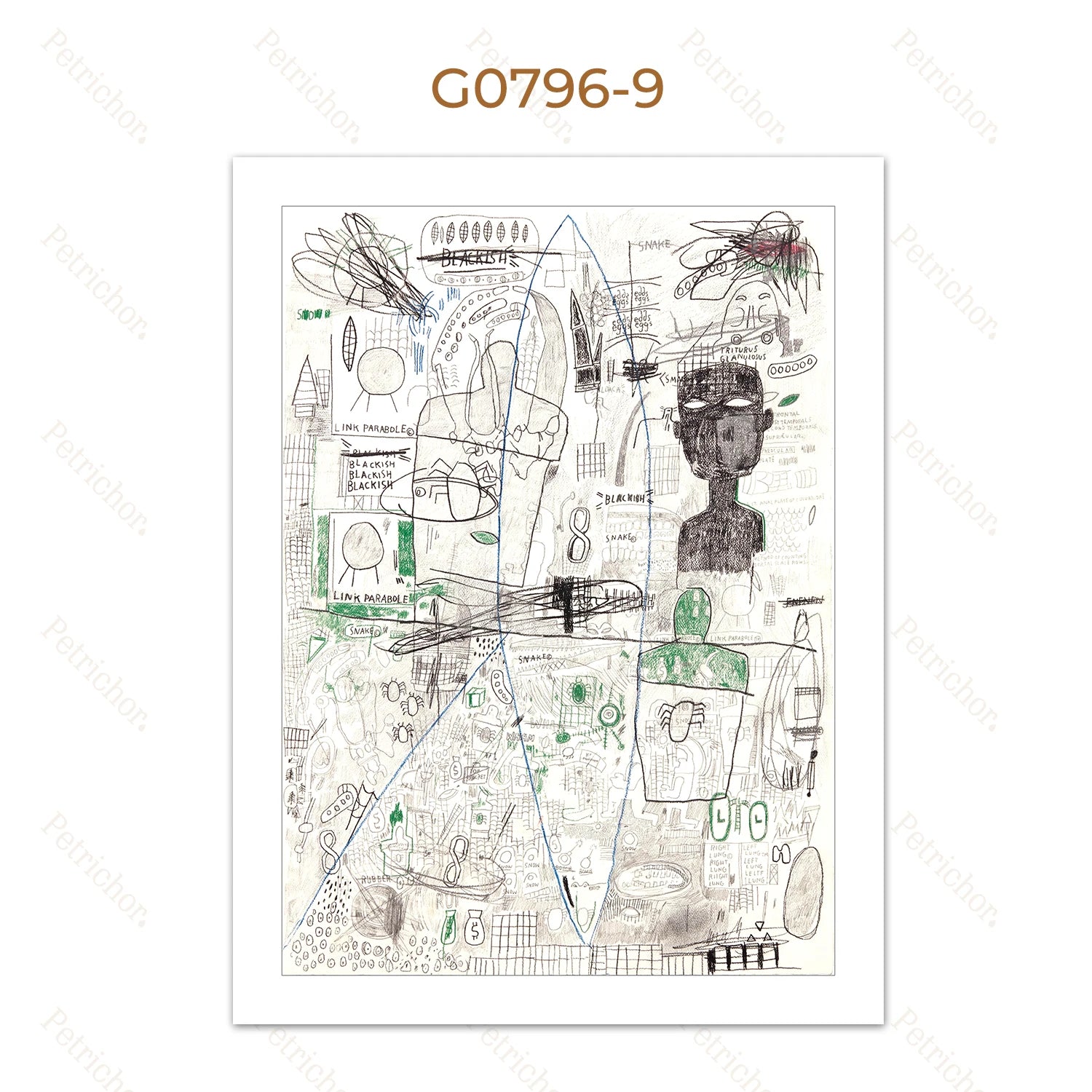 Jean Michel Graffiti Canvas Art