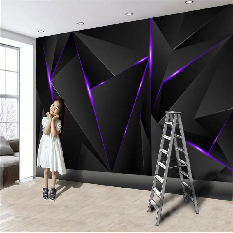 3D Black Triangle Wallpaper