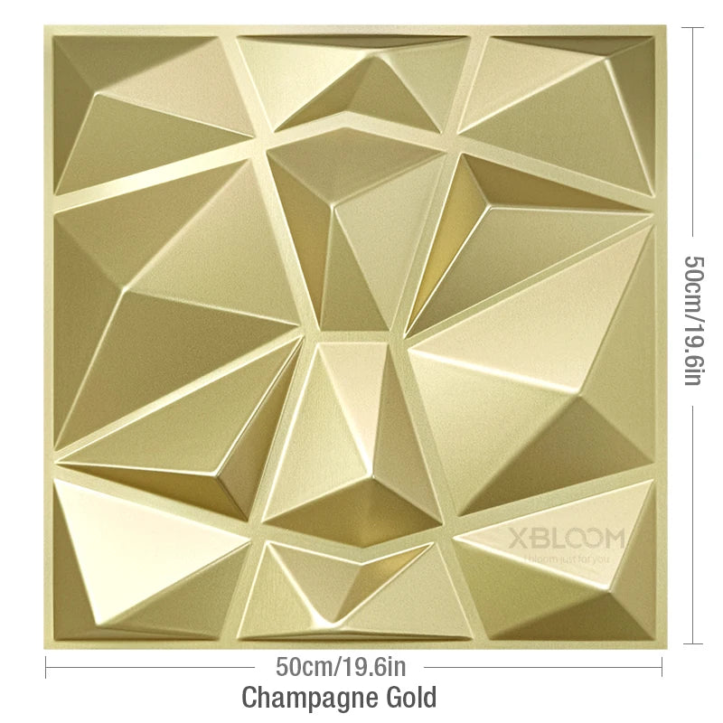 4-Pack 3D Wave PVC Wall Panels