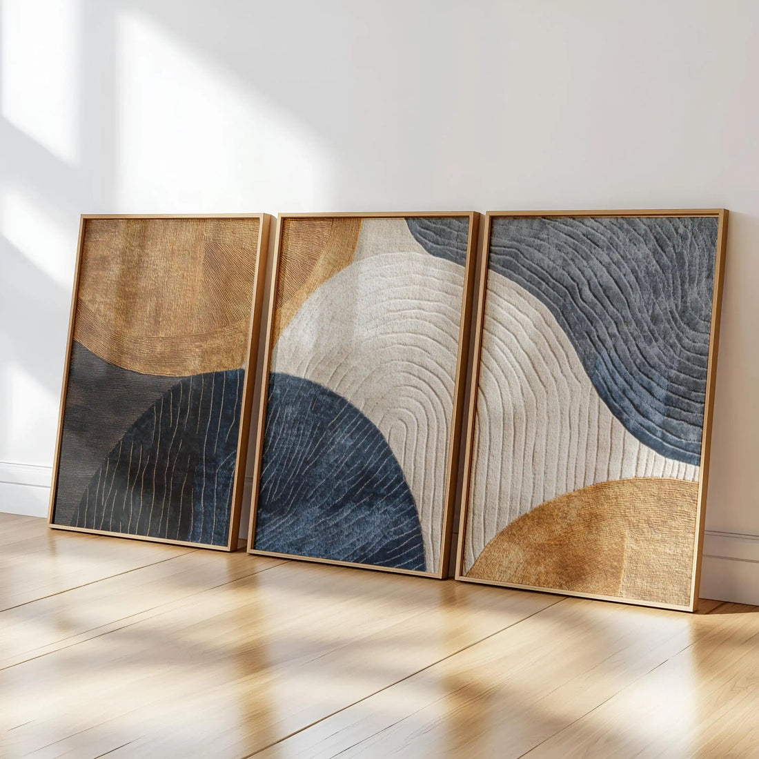 Japandi Triptych Nature Canvas Art Set