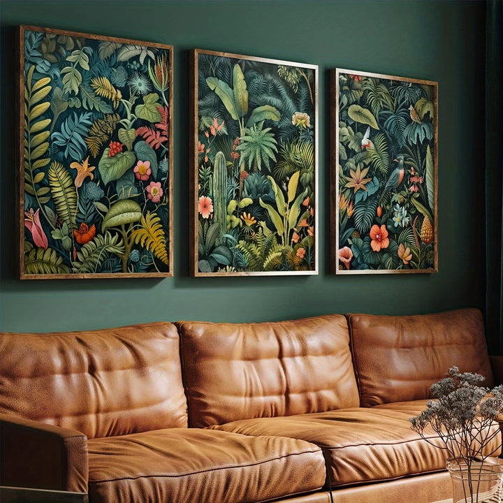 3-Piece Vintage Jungleland Wall Art Set