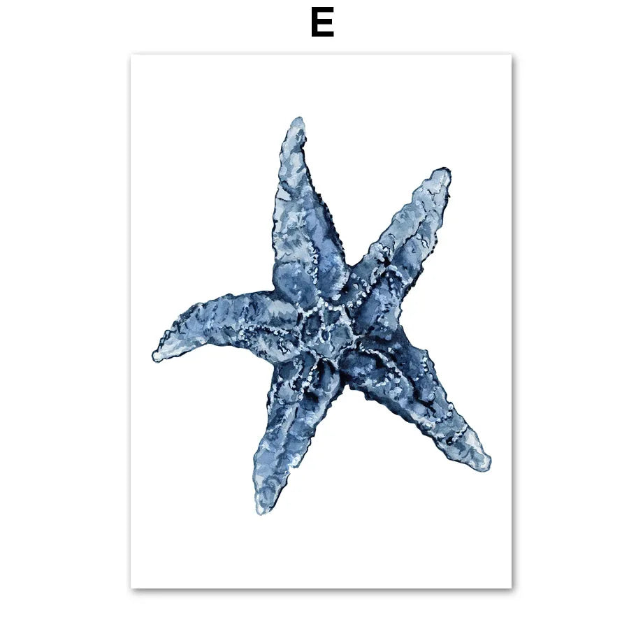 Ocean Animals Kids Canvas Poster