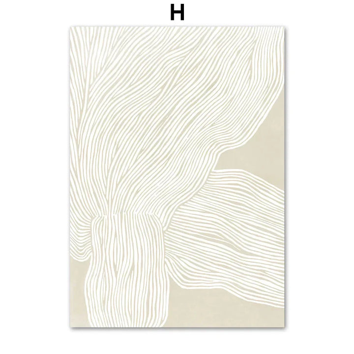 Scandinavian Girl Abstract Canvas Art