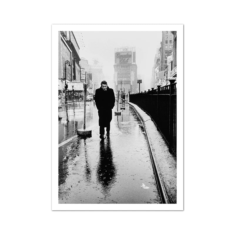 Black & White Movie Star Canvas Poster