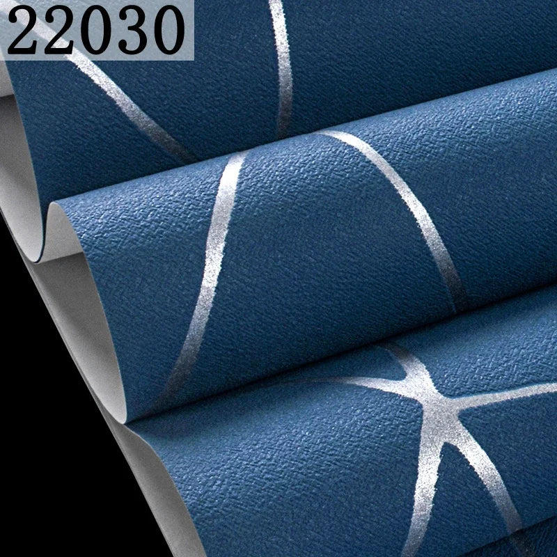 Grey White Blue Geometric 3D Wallpaper
