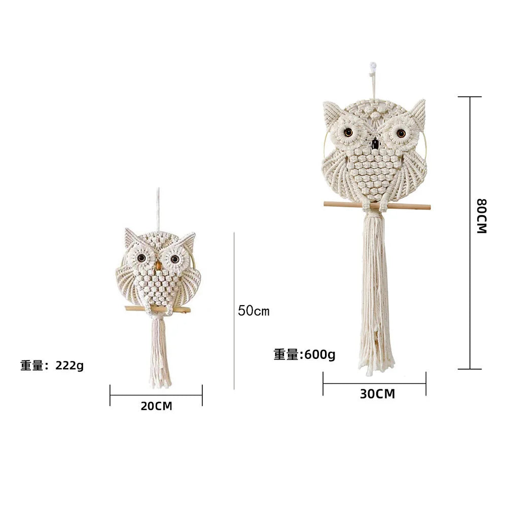 Owl Macrame Wall Hanging