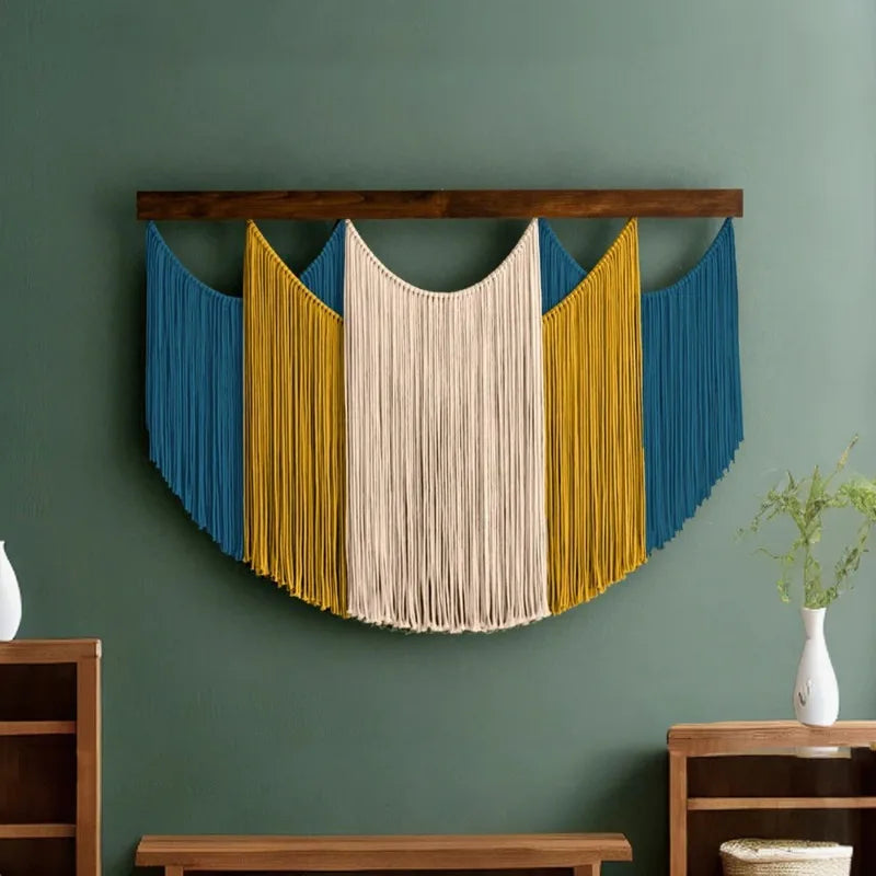 Boho Handwoven Macrame Wall Tapestry