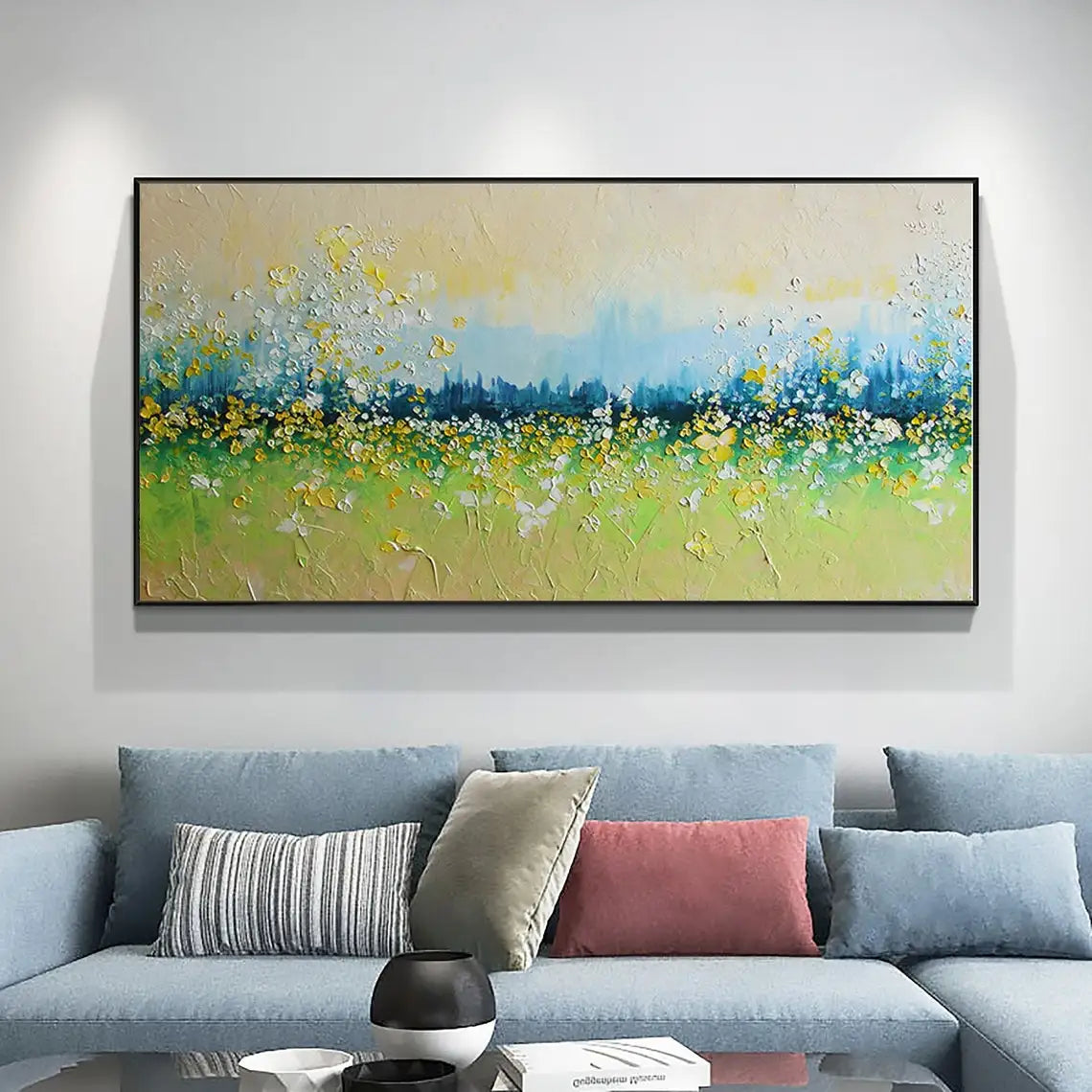 Abstract Flower Landscape Oil Painting