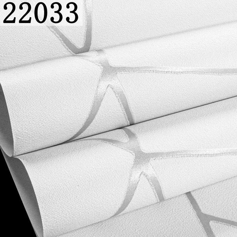 Grey White Blue Geometric 3D Wallpaper