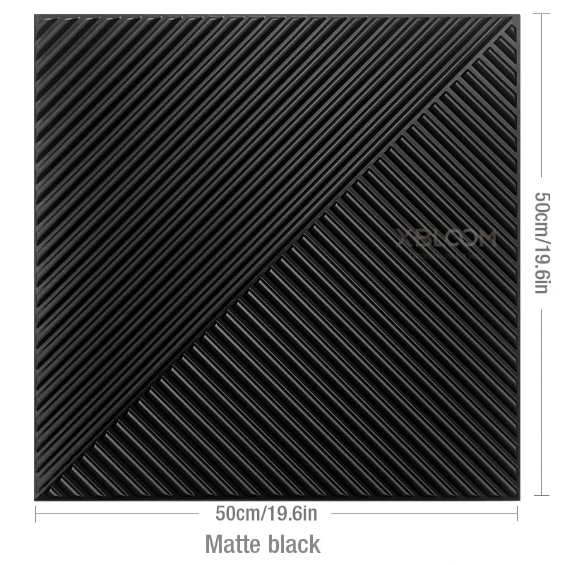 4-Pack 3D Wave PVC Wall Panels