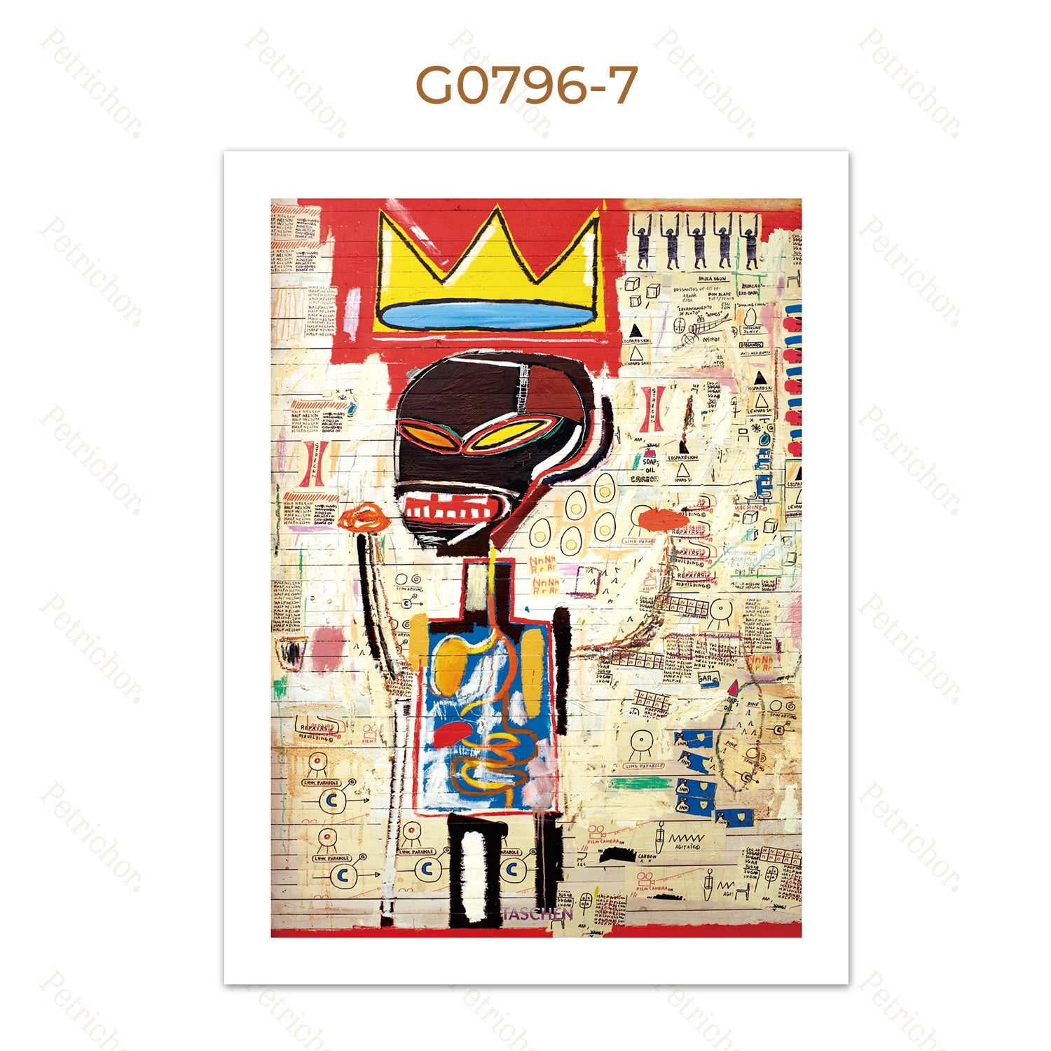 Jean Michel Graffiti Canvas Art