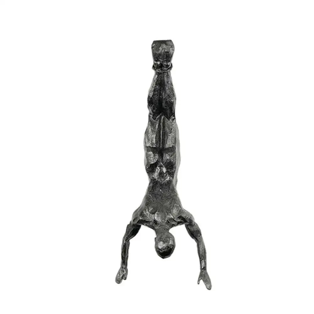 Rock Climber Resin Wall Sculpture
